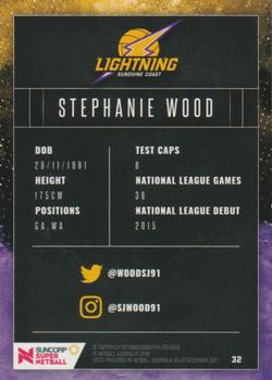 2018 Tap 'N' Play Suncorp Super Netball #32 Stephanie Wood Back